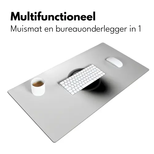Biljartbal - Getal - Acht - Wit Muismat XXL klein -sfeer4