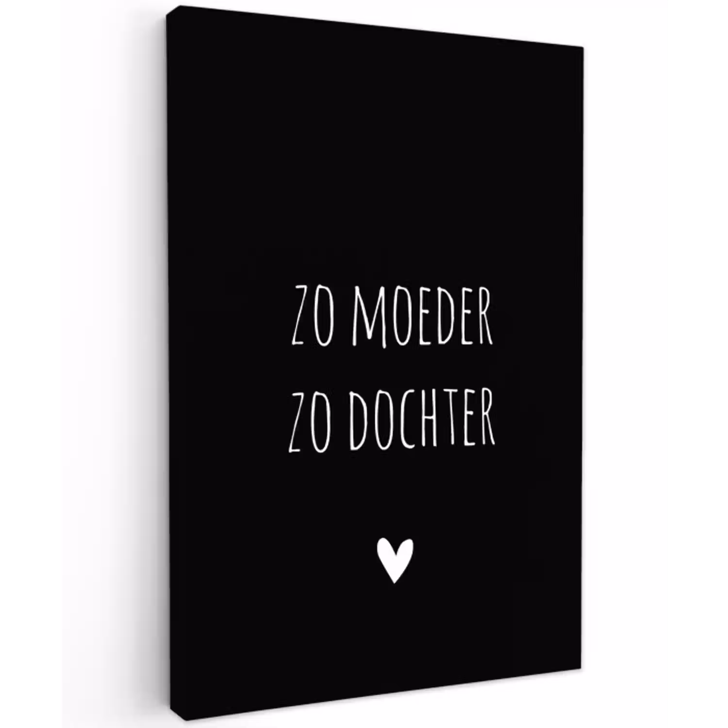 Quotes - Zo moeder zo dochter - Spreuken - Mama - Dochter Tuinposter op houten frame 2 cm dik klein -3d
