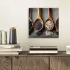 Houten - Lepels - Rijst - Zaden aluminium wit klein -sfeer1