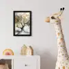 Boom - Modern - Abstract - Goud - Zwart - Wit fotolijst zwart zonder passe partout klein -usfeer4_kinderkamer