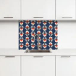 Patronen - Abstract - Bloemen keuken achterwand 2 middel 865 -3d