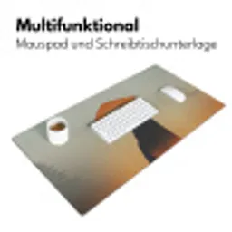 Minimalistisch - Silhouet - Oranje Muismat XXL klein -ysfeer4_duits