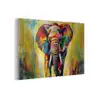 Olifant - Kunst - Schilderij - Dieren - Regenboog plexiglas 5mm klein -z3d