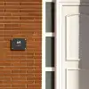 Donkergrijs - Modern Naambord Rechthoek middel -sfeer3-rechthoek-S