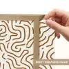 Minimalistisch - Patroon - Terracotta Light Box met batterij (Wandlamp) middel 907 -USP_websiteprintNL