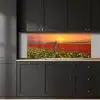 Bloemen - Landschap - Tulpen - Zonsondergang keuken achterwand 2 middel -sfeer1