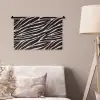 Zebra - Zwart - Roze Wandkleed katoen klein 269 -sfeer4