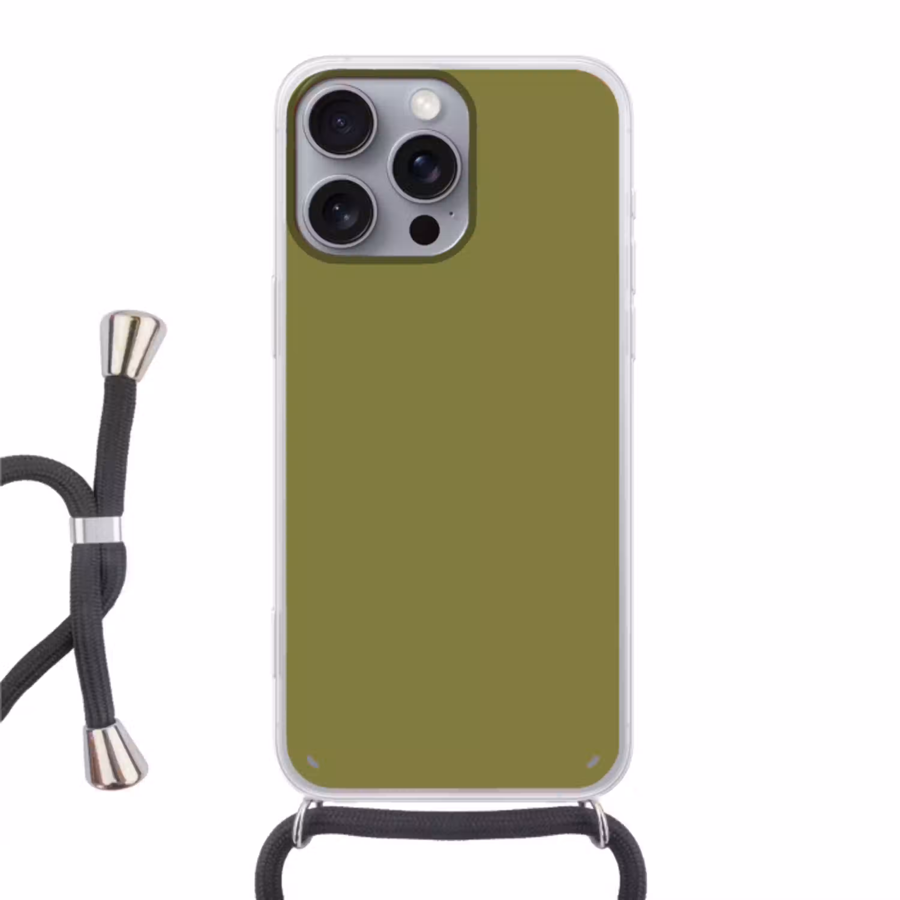 Juniper - Groen - Organisch Hoesje iPhone 16 Pro Max met koord klein 804 -3d