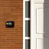 Gouden verfspatten - Modern Naambord Rechthoek middel -sfeer3-rechthoek-S
