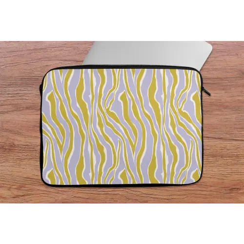 Zebra - Modern - Meerkleurig laptophoes neopreen klein 279 -tafel