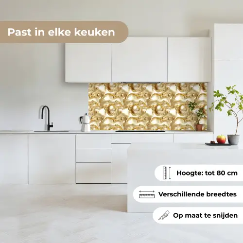 Vloeibaar - Druppels - Goud keuken achterwand 2 middel 871 -sfeer4_NL