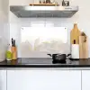Marmerlook - Grijs - Goud - Chic - Marmer Inductie beschemer met haakjes klein -sfeer2
