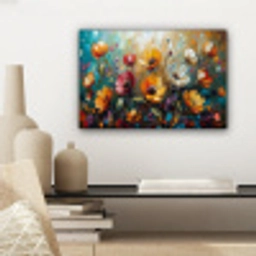 Watercolor - Bloemen - Kunst - Modern canvas 2cm klein -sfeer6
