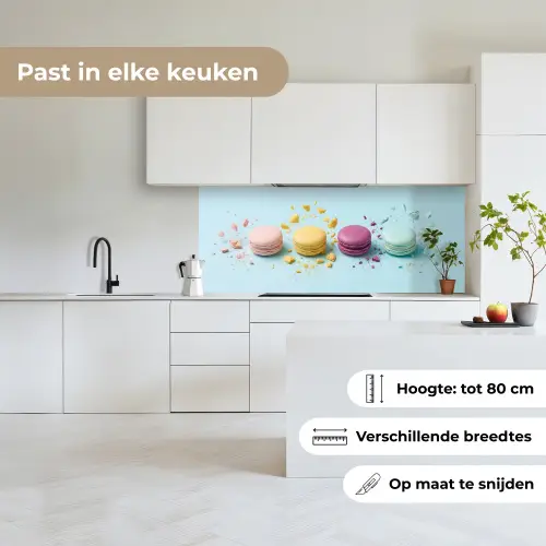 Macarons - Kleurrijk - Pastel keuken achterwand 2 middel -sfeer4_NL