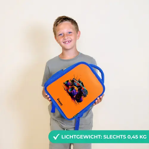 Rainbow Wheels Kinderrugzak - Blauw middel -sfeer1_NL