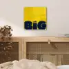 Geel - Think big - Grafisch plexiglas 5mm klein -sfeer4