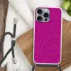 Vloeiend - Olie - Roze - Verf Hoesje iPhone 16 Pro Max met koord klein 804 -sfeer4