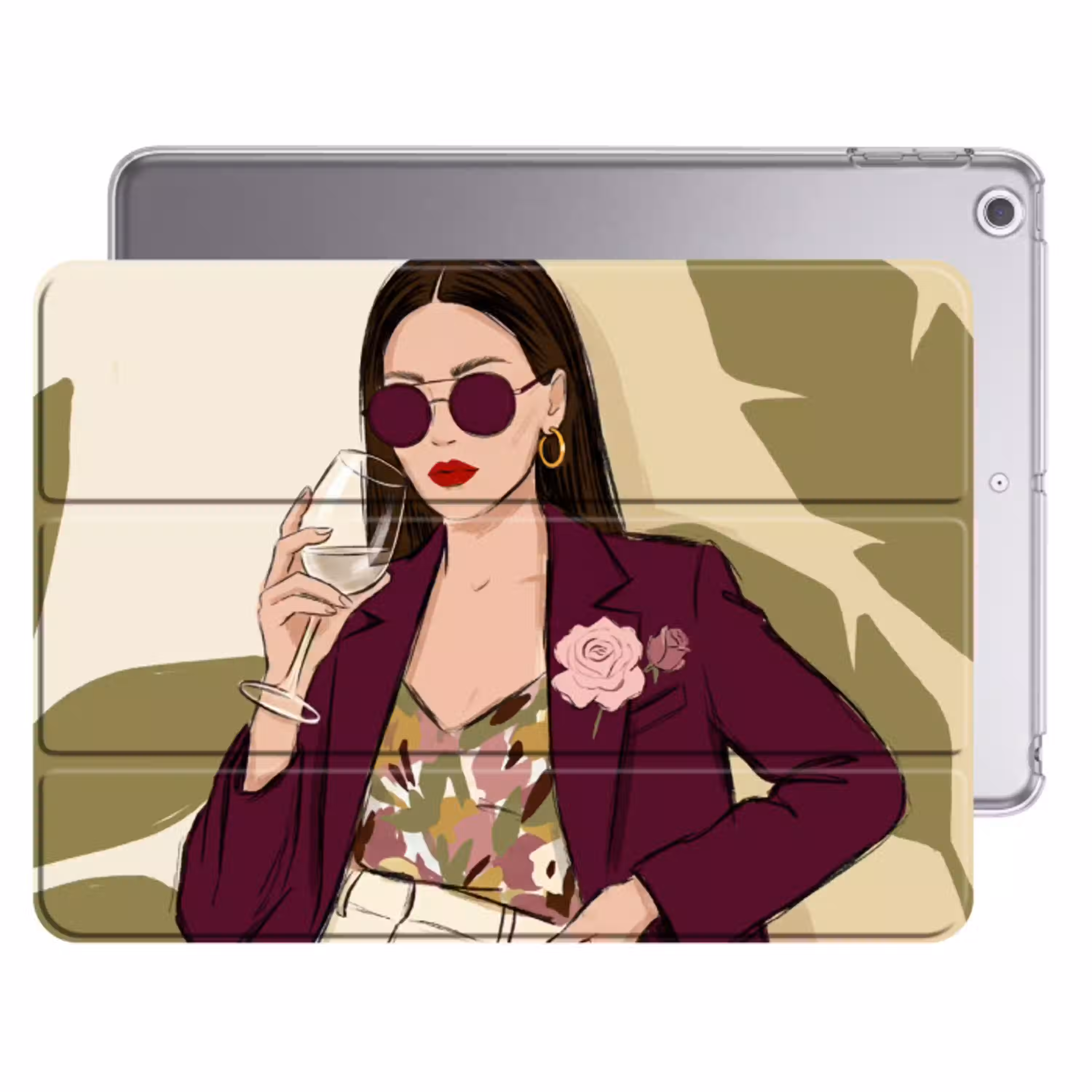 Vrouw - Wijn - Portret - Mode - Modern Apple iPad 2017 middel -threedimensional_3d_global