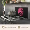 Leeuw - Zwart - Roze - Neon keuken achterwand spatscherm klein -usp_NL