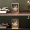 Planeten - Neon - Berglandschap - Zon Light Box met kabel (Tafellamp) klein -sfeer3
