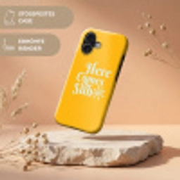 Geel - Blauw - Here comes the sun Toughcase MagSafe Apple iPhone 17 klein -USP_RandenV_DE