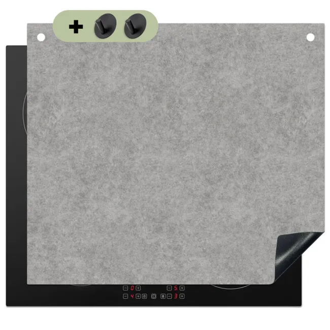 Induction Hob Cover & Splashback (2-in-1) - Concrete - Old - Pattern
