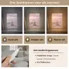 Stenen - Zand - Roze Light Box met kabel (Tafellamp) klein -USP_lichtkleurNL