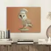 Kerkuil - Koksmuts - Oranje - Vogel PET vilt klein -sfeer1