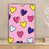 Hartjes - Valentijn - Patroon - Kleurrijk canvas 2cm klein -sfeer1