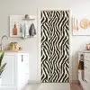 Zebra - Print - Klassiek - Zwart deurposter klein 289 -sfeer5