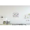 Bladeren - Jungle - Pastel - Tropisch textielposter latten blank klein -kinderkamer