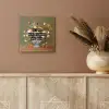 Bloem - Quote - Vintage - Art aluminium wit klein -sfeer4
