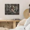 Tijger - Dieren - Portret - Luxe - Zwart PET vilt klein -sfeer3