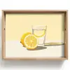Glas - Citroenschijfjes - Geel Dienblad Rechthoek middel -z3d_shopping
