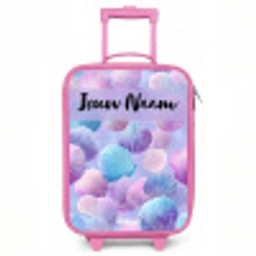 Schelpen - Paars - Blauw - Patroon Kinderkoffer - Roze klein -3d