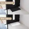 Patroon - Sterren - Zuurstok - Wit Deurmat klein 898 -voor-na_NL