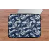 Botanisch - Patroon - Blauw laptophoes neopreen klein 279 -tafel