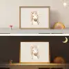 Paard - Bohemian - Pastel - Stippen Light Box met batterij (Wandlamp kind) middel -sfeer3_kind