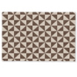 Patroon - Bruin - Vlakken - Driehoek Deurmat klein -zkaufland3d