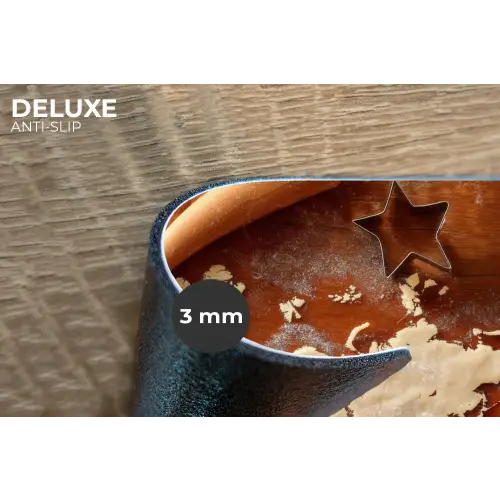 Wereldkaart - Koekjesdeeg - Warme baksfeer Placemat vinyl groot -closeup