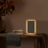 Verweven - Zeshoeken - Zwart - Goud Light Box met kabel (Tafellamp) klein 925 -sfeer4