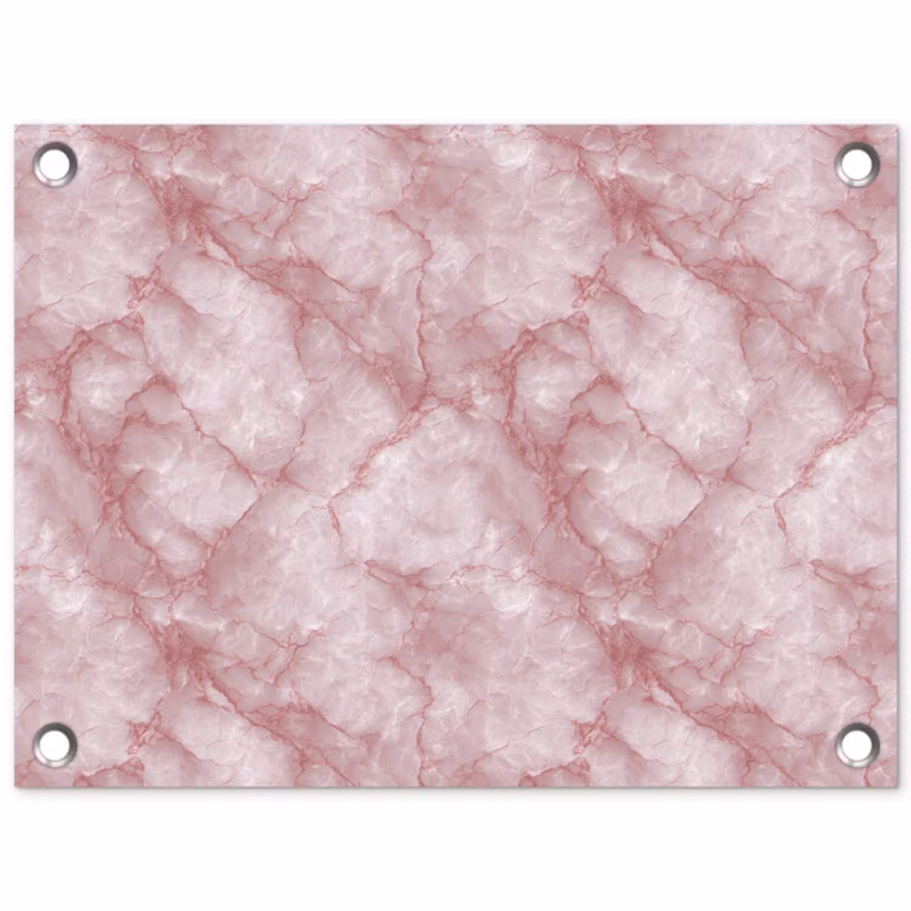 Roze - Kwartsmarmer - Aders tuinposter los doek klein 239 -3d