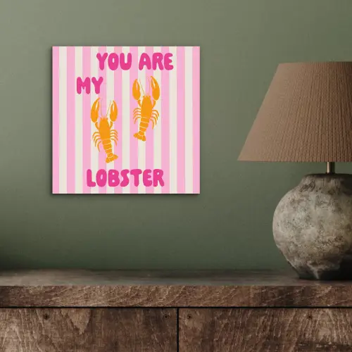 Lobster - Love - Valentijn aluminium wit klein -sfeer2