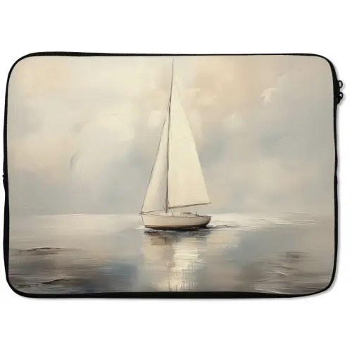 Zeilschip - Zee - Bewolkt laptophoes neopreen klein -zkaufland3dotto