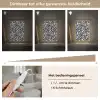 Bladvormen - Blauw - Patroon - Wit Light Box met kabel (Tafellamp) klein 925 -USP_dimbaarNL