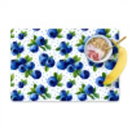 Bessen - Patroon - Blauw Placemat vinyl groot 368 -zzzproduct_Kitchenyeah-website