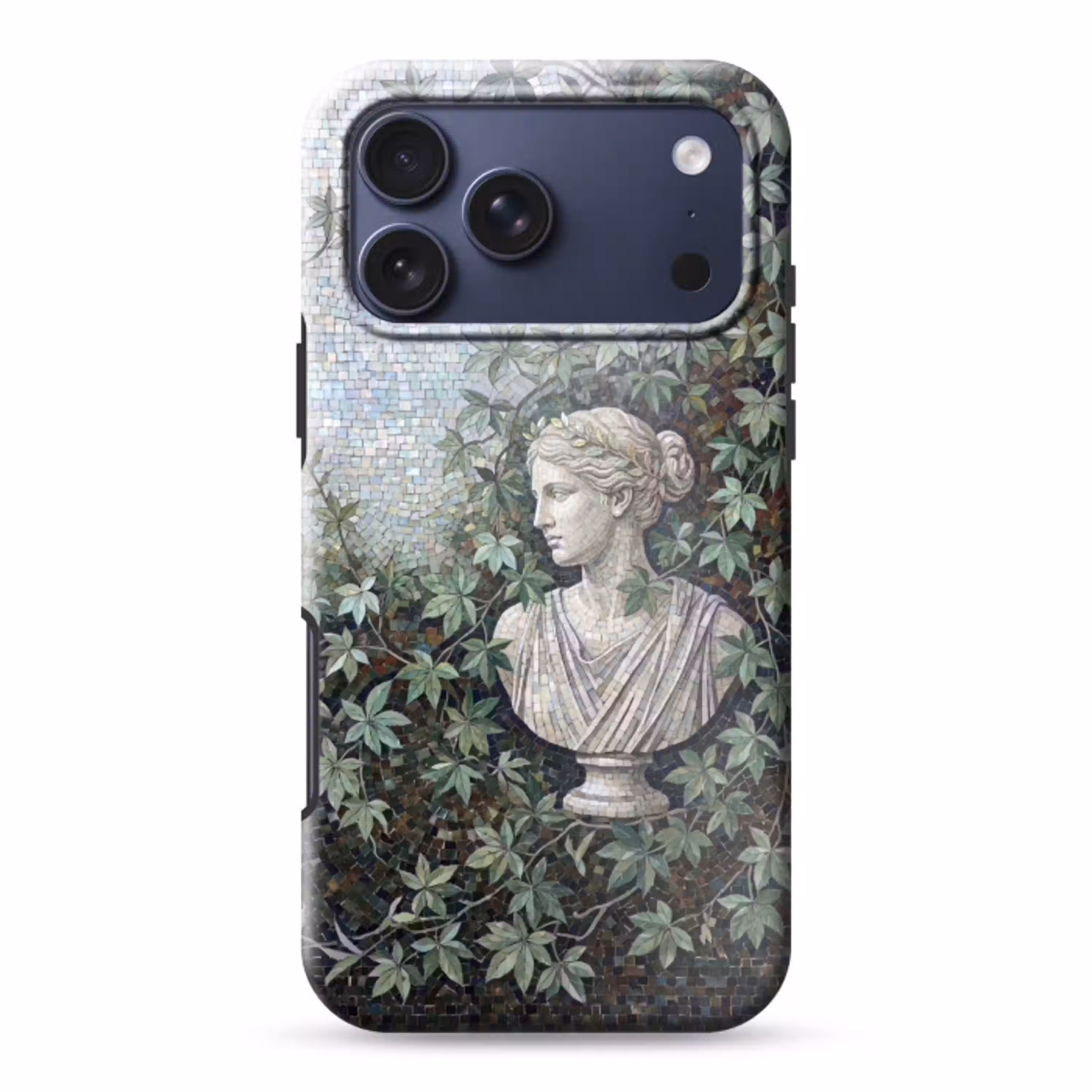 Vrouw - Klassiek - Mozaiëk - Natuur - Groen Toughcase MagSafe Apple iPhone 17 Pro Max klein -3d