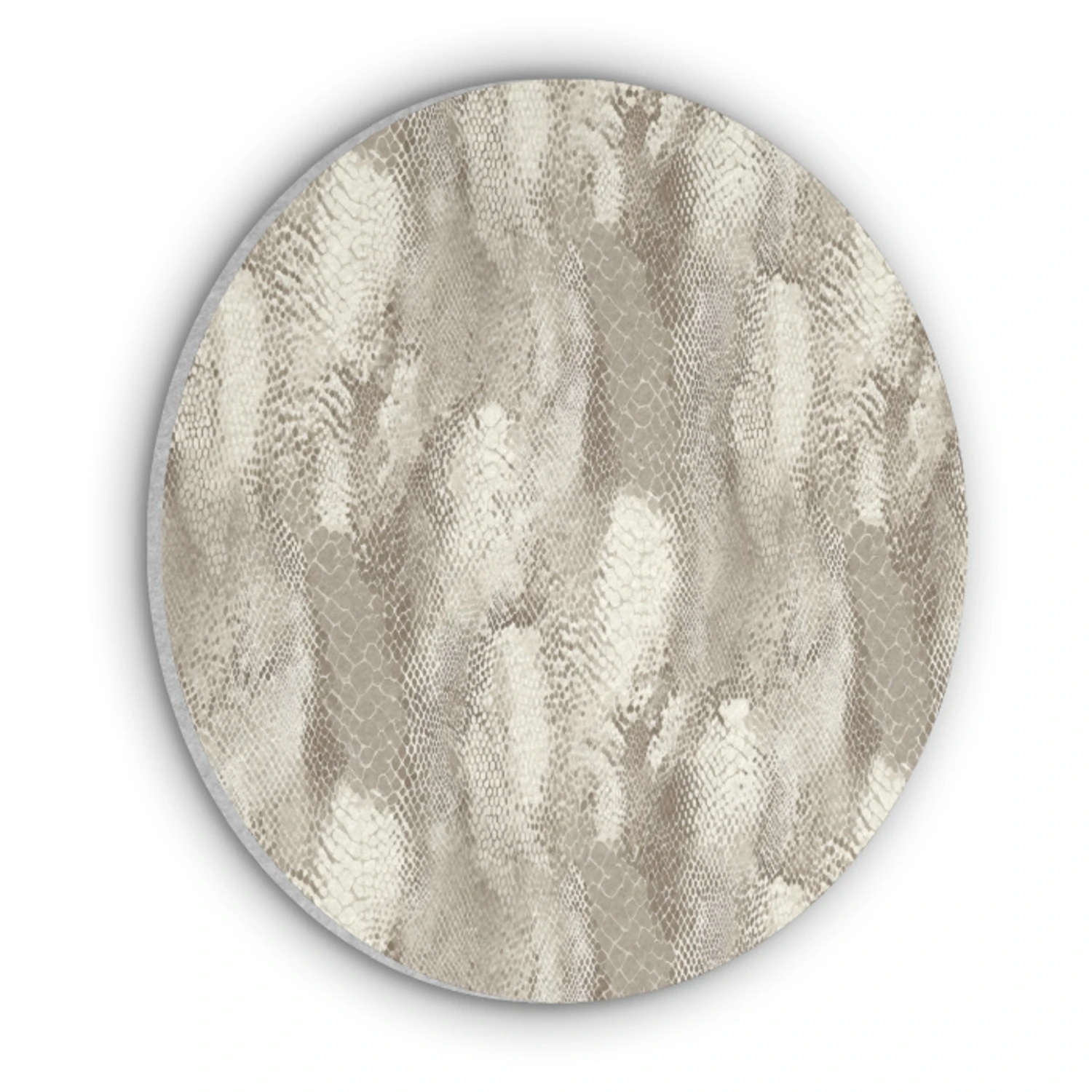 Slang - Textuur - Zand Akoestische PET Vilt - Rond klein 838 -3d