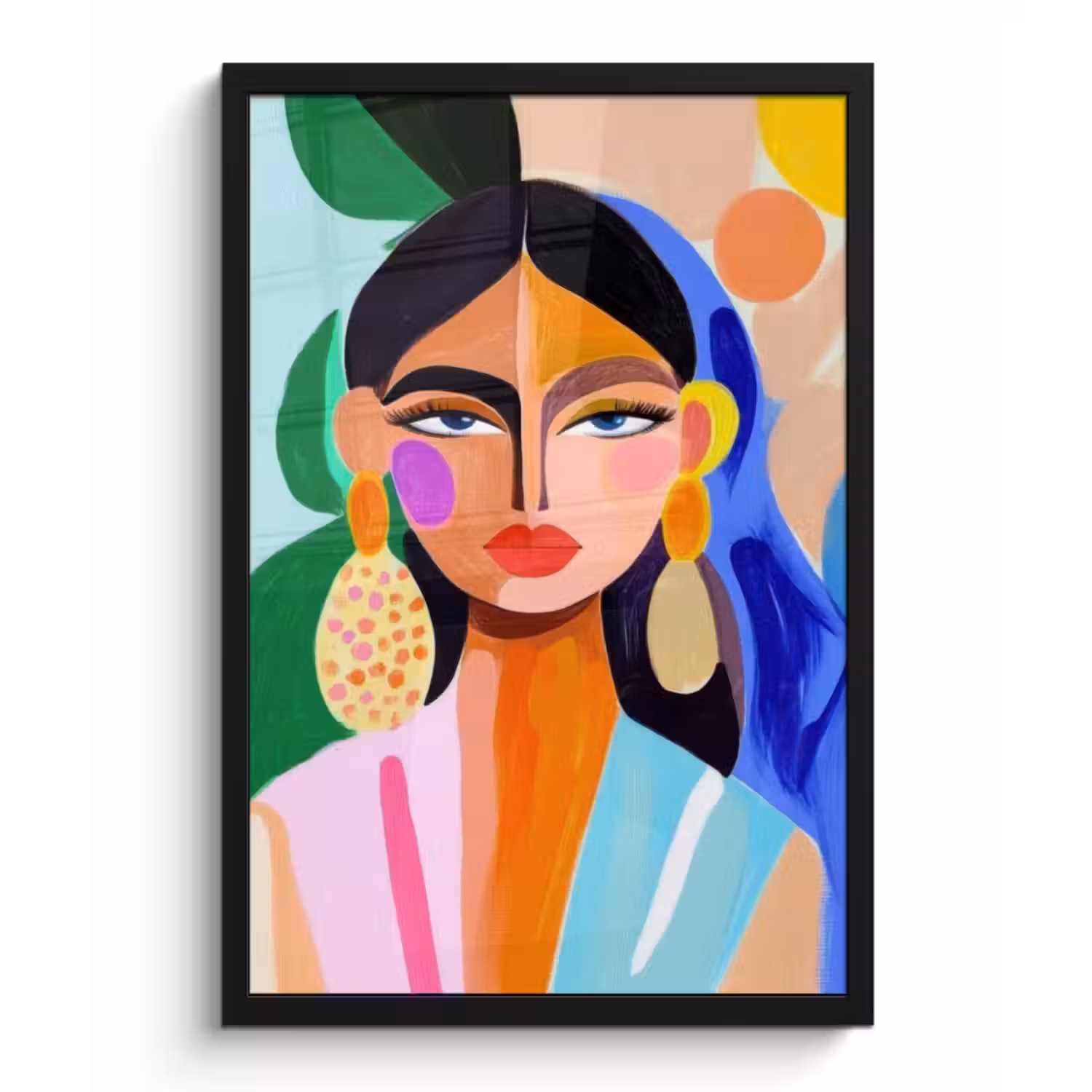 Poster met lijst - Portret - Vrouw - Modern