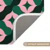 Groen - Roze - Retro - Sterren Badmat klein 997 -USP_AntislipNL